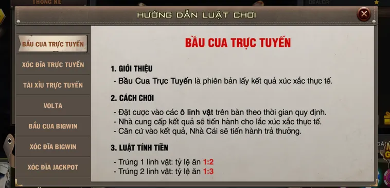 Khám Phá Siêu Phẩm Bầu Cua Live Tại VaoBet Với Tỷ Lệ Thắng Khủng