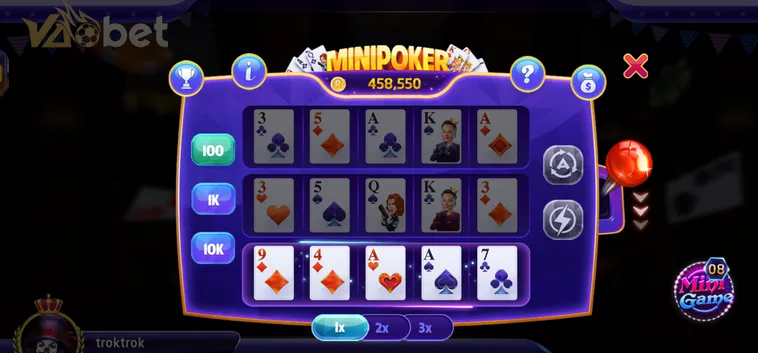 Table Game Mini Poker Tại VaoBet Trải Nghiệm Đỉnh Cao Săn Thưởng Lớn