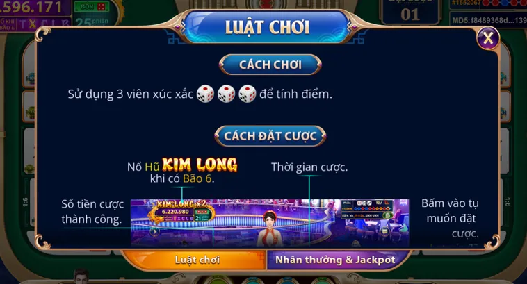 Table Game Sicbo Ngũ Long Tại VaoBet Trải Nghiệm Đỉnh Cao Với Tỷ Lệ Thắng Khủng