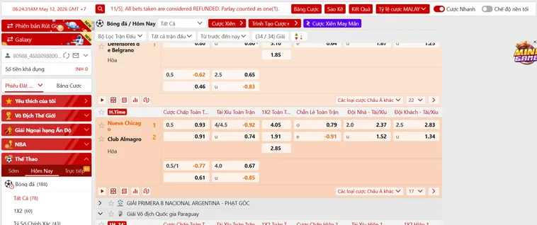 Thể Thao SABA Sports Tại VaoBet Trải Nghiệm Cá Cược Thể Thao Đẳng Cấp