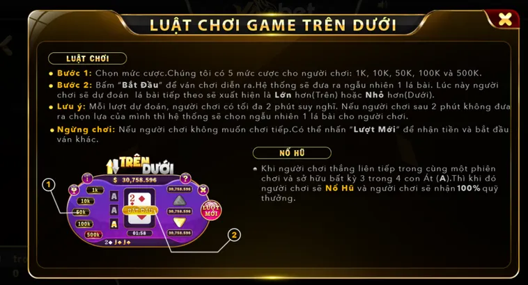 Khám Phá Siêu Phẩm Game Nhanh Trên Dưới Tại VaoBet Với Tỷ Lệ Thắng Cực Khủng